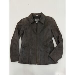 B Lucid Ltd. women leather jacket sz S